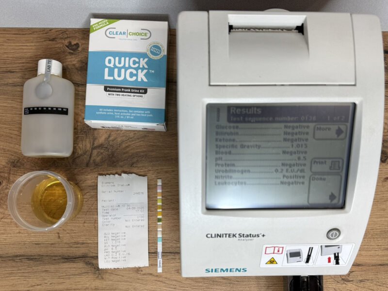 quick luck urine lab test