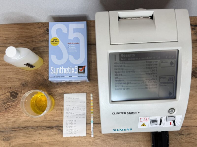 synthetix 5 urine lab test