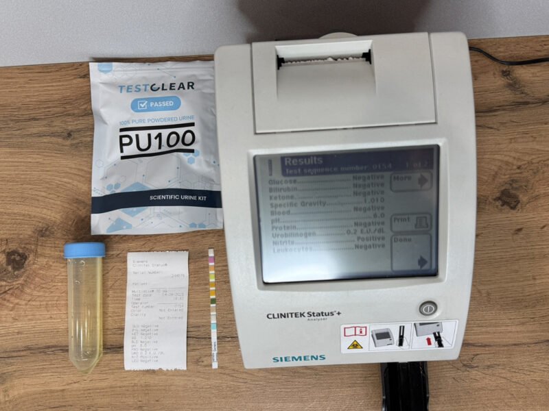 test clear urine lab test